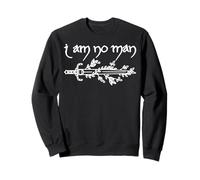 Livre avec Citation féministe I Am No Man Fantasy Reader Sweatshirt