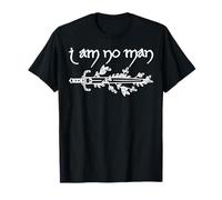 Livre avec Citation féministe I Am No Man Fantasy Reader T-Shirt