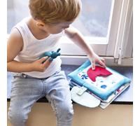 Lilliputiens – Marius : Papa t'es où – Livre en tissu – Multicolore
