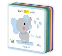 Livre câlin mini feutrine - Au bain - Sophie Bouxom - Grund - cartonné - Album éveil dès la naissance