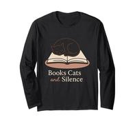 Livre Cat Lady Introvert Quiet Time Cozy Reader Soft Manche Longue