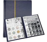 Livre Collection Pièces, Album pour 250 Monnaies, Livre Pièces Commémoratives, Porte Pieces Monnaie Collection, Rangement Pièce Commémorative, Collection Album pour Monnaie Médailles Jetons Insignes