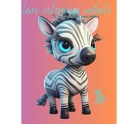 livre coloriage jeune enfants: animaux style kawaii