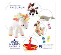 Livre - Crochet - 5 idées à crocheter - Amigurumi - Personnages - DMC