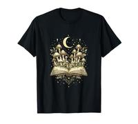 Livre Croissant de Champignons Art Woodland Mystical Night T-Shirt