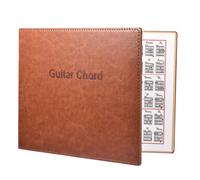 Livre D’accords pour Guitare Folk, Cahier PU Marron | Répertoire Complet, Facile à Transporter, pour Professeurs et Élèves, Pratique en Répétition Scène