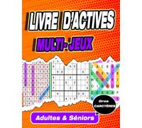 Livre d’activités multi-jeux adultes & seniors: Activité pour noel en gros caractères | mots mêlés |sudoku | nombres cachés