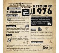 Livre d’Or Anniversaire 50 Ans - Rétrospective 1976 | La Gazette Anniversaire | Format Carré 21×21 cm: Édition spéciale 1976 - Couverture vintage ... originale pour homme ou femme de 50 ans