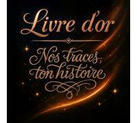 Livre d’or Glamour: Un livre d’or chic et sophistiqué, idéal pour les adieux, départ de collègue du Travail | retraite & autres évènements | Pages vierges | Personnalisable | Grand format