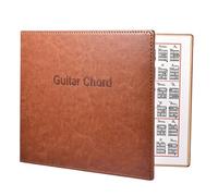 Livre D'accords Guitare Folk Classique et Électrique, Cahier Papier Marron