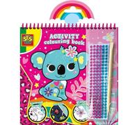 Livre d'activités 3 en 1 pour les enfants Diamants, livre de coloriage, Ses Creative, +5 ans, Multicolore