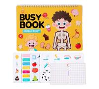 Livre d'activités d'apprentissage pour la maternelle interactive | Carnet d'activités éducatives pour enfants, filles, voyages, enseignement, anniversaire