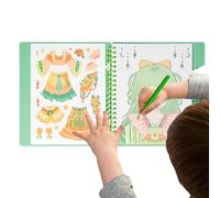 Livre d'activités de déguisement, art de à gratter princesse | Livre d'activités de déguisement, comprend un papier à gratter et des autocollants, kit de maquillage amusant