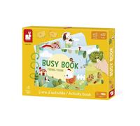 Livre d'activités éducatif Juratoys Busy Book Ferme 22 pages 158 pièces velcro dès 3 ans Multicolore