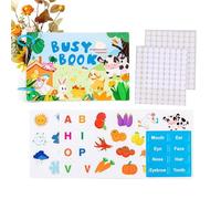 Livre d'Activités en Carton | Apprentissage Cognitif Éducatif - Cahier d'apprentissage Sensoriel - pour Jeu Ludique Famille Maison Divertissement Intérieur Garçons Filles de 1 à 5 Ans