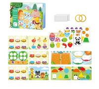 Livre d'activités en Carton - Apprentissage cognitif éducatif | Jouets éducatifs pour Apprentissage | pour Temps de Jeu de curiosité en intérieur pour de 1 à 5 Ans et Famille Amusant