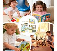 Livre d'Activités | Jouets Éducatifs pour la Motricité Fine - Livre d'Activités Éducatif et Calme - pour Avion Road Trip École à la Maison Jardin d'