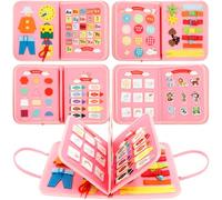 Livre d'activités Montessori doux pour enfants - Livre calme pour pédagogie de voyage - Motricité fine - Jouet pour filles et garçons