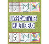 Livre d'activités Multi-Jeux: livre multijeux adulte pour adulte et séniors | mots mêlés | nombres cachés | sudoku | idée de cadeau