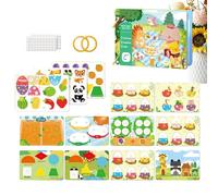 Livre d'activités pour tout-petits - Jouet cognitif éducatif - Bloc d'activités d'apprentissage de voyage - Apprentissage amélioré - Tapis de jeu silencieux réutilisable pour d'âge préscolaire