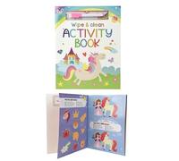 Livre d'activités réutilisable Licorne