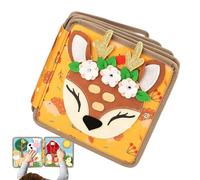 - Livre d'activités sensorielles pour Tout-Petit, Felt Shook Book for Fine Motor Skills | Jouet d'apprentissage éducatif, Jouet de développement préscolaire, Carte animée des voy