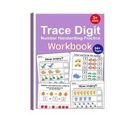 Livre d'activités sur les chiffres pour débutants, guide de formation au calcul engageant, pratique avec des exemples d'étapes, ensemble de cahiers d'exercices de mathématiques pour l'éducation précoc