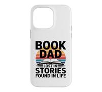 Livre Dad Lost in Stories Found in Life Reader Coque pour iPhone 14 Pro Max