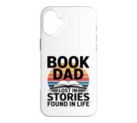 Livre Dad Lost in Stories Found in Life Reader Coque pour iPhone 16 Plus
