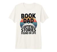Livre Dad Lost in Stories Found in Life Reader T-Shirt Haut de Gamme