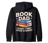 Livre Dad Quiet Time Loud Stories Reading Father Sweat à Capuche