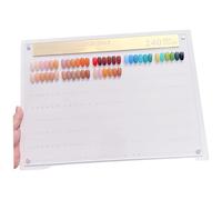 Livre d'affichage à ongles, échantillons de couleur d'ongle de 240 couleurs 12x16 pouces, livre 'affichage acrylique avec autocollant numéro et support amovible