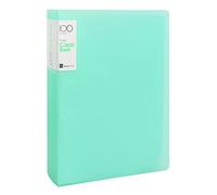 Livre D'affichage A4 PP avec 100 Pochettes Transparentes, A4 Reliure Protège-Documents, Livre de Présentation avec Pochette, Dossier de Projet de Présentation pour Feuilles de Rapport (Vert)