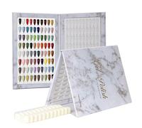 Livre d'affichage de carte de couleurs avec 160 couleurs, avec 240 faux embouts d'ongles Polychlorures de vinyle