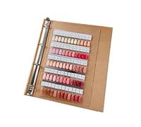 Livre d'aperçus de polissage des ongles convivial avec embouts amovibles pour une sélection améliorée des couleurs