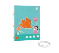Livre d'apprentissage 3D avec 9/12/15 solides pour enseigner le volume et la surface (avec ruban adhésif double face) Hyf701 (B, 30 x 21 cm)