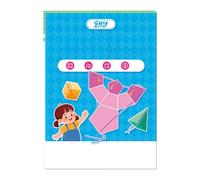 Livre d'apprentissage avec cordes à tirer - Kit d'apprentissage de la géométrie des cordes, éducatif interactif pratique avec 12 modèles pour l'école à domicile, bibliothèque, centre de mathématiques