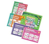 Livre d'apprentissage de caractères avec lettres rainurées pages de dessin. Carnet de croquis d'art pour enfants avec instructions d'écriture en relief. Bloc d'entraînement rainuré