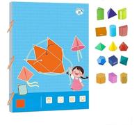 Livre d'apprentissage de géométrie 3D à tirer, formules de volume et de surface, corde tressée sécurisée. (15-Models)