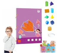 Livre d'apprentissage de la géométrie 3D à tirer.Un outil mathématique et un jouet éducatifpourl'apprentissage des formes et des volumes géométriques,comprenant 9,12 et 15 modèles de géométrie solide.