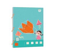 Livre D'apprentissage de La Géométrie 3D avec Corde à tirer, Modèle D'apprentissage de La géométrie 3D avec 9/12/15 Solides pour Enfants, Enseigne Les Formules de Volume et D'aire