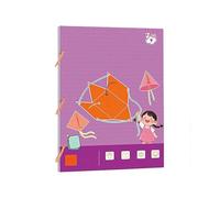 Livre D'apprentissage de La Géométrie 3D avec Corde à tirer, Modèle D'apprentissage de La géométrie 3D avec 9/12/15 Solides pour Enfants, Enseigne Les Formules de Volume et D'aire