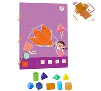 Livre d'apprentissage de la géométrie 3D avec cordon à tirer, kit d'apprentissage interactif de la géométrie avec 9/12/15 solides, pour enseigner des formules de volume et de surface aux enfants âgés