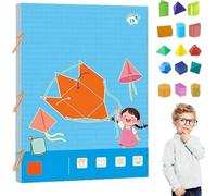 Livre d'apprentissage de la géométrie 3D avec cordon de tirage, géométrie pour débutants avec 9/12/15 modèles géométriques solides, design en corde tressée sûre, apprend le volume et les formules de