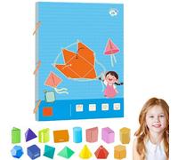 Livre d'apprentissage de la géométrie 3D Koyoata Pull String, kit interactif Pull-String avec modèles Pop-up, pour Les Enfants de 5 à 8,8 12 Ans, enseigne formules Volume et Surface(1 pièces)