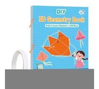 Livre d'apprentissage de la géométrie 3D - Livre de travail de pensée spatiale, Manuel d'identification des formidations | Ressource éducative pour l'école à domicile - Voyage en classe, formation