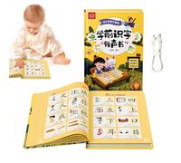 Livre d'apprentissage des langues : lecteur de sons éducatifs en chinois, manuel d'activités de parole cognitive, ressources d'enseignement bilingue | Vocabulaire Écrire Compter Écouter