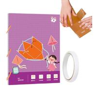 Livre d'apprentissage géométrie 3D avec cordon de serrage avec 9 géométrie pour débutants, modèles d'apprentissage, mathématiques, surfaces géométriques, ressources géo-métriques, jeux de calcul