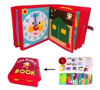 Livre D'apprentissage Montessori En Tissu Pour Bébés, Livre D'images De Dessins Animés, Manuel, Jouets Éducatifs Précoces, Développement Cognitif