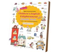 Livre d'apprentissage parlant - Développement de la parole pédagogique, mon premier outil de vocabulaire audio, cadre de 10,63 x 7,87 pouces + 21 thèmes interactifs, aide à l'orthographe amusante |